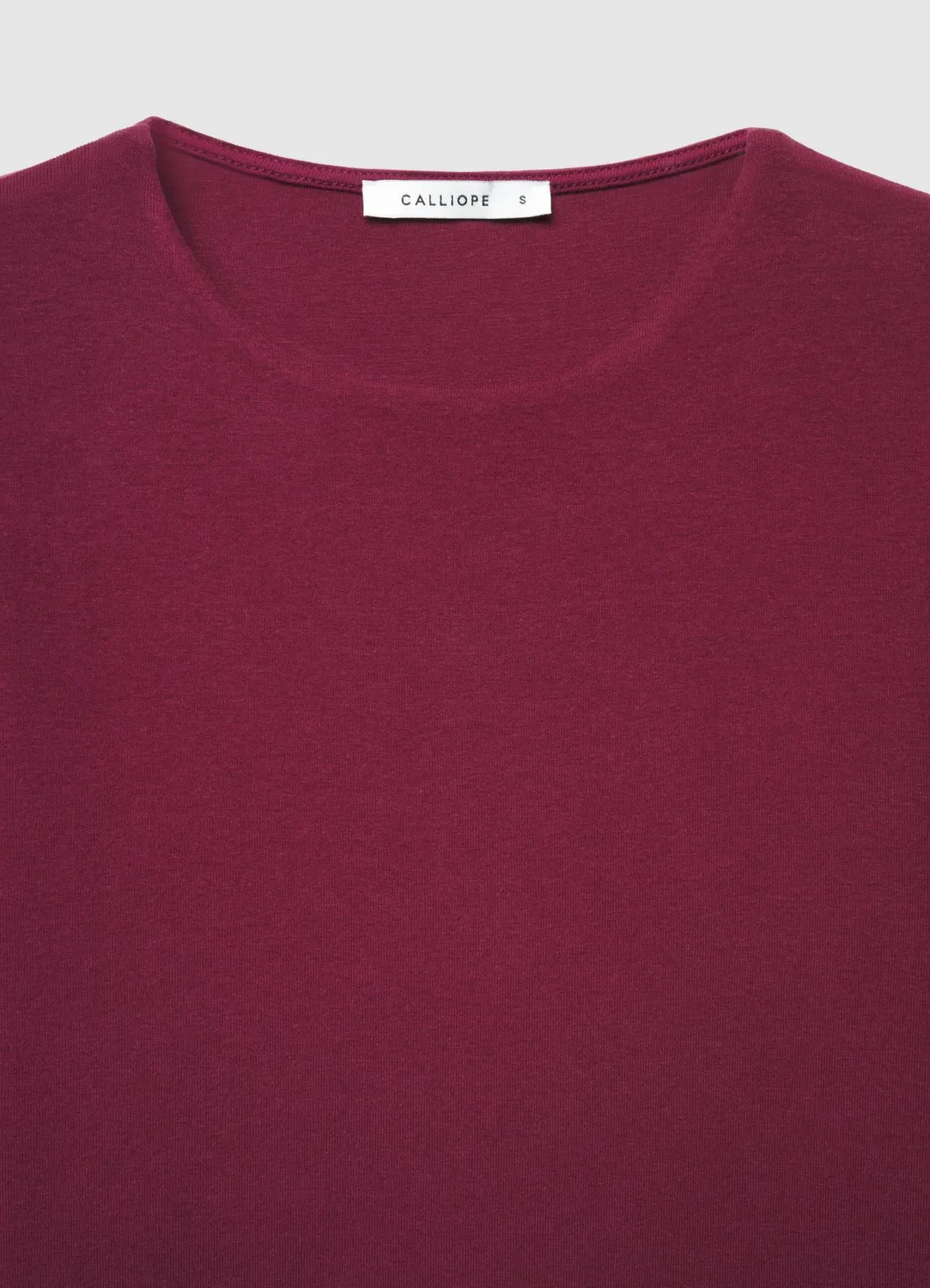 Calliope t-shirt manches longues femme col rond uni